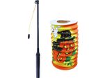 Rappa Lanterna Di Halloween 15 Cm Con Bastone Luminoso 40 Cm