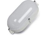 Applique Da Esterno A Led Ovale 9W Ip65 4000K 22X12X6Cm Luce Diurna Edm