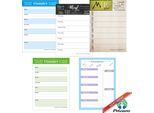 Pricaro Planner Pasti "Typo-Green"", A6, 5 Pezzi"