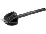 Spazzola Per Griglia 3 In 1 - Acciaio Inox, Spugna E Raschietto, 37 Cm, Ergonomica, Universale