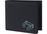 Oxmox Portafoglio New Cryptan Rfid Protect QuerscheinböRse Crab Print Cyan Black Nero