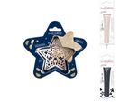 Set Di Biscotti A Forma Di Stella In Rilievo + 2 Penne Con Cioccolato Bianco E Fondente