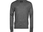 Tee Jays 6001 | Maglione / Pullover Con Scollo A V Da Uomo - Colore: Grigio Melange - Taglia: 3XL