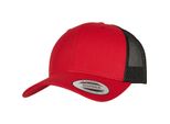 Flexfit Retro Trucker Snapback Cap - Rosso / Nero