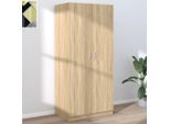 The Living Store Armadio Rovere Sonoma 80X52X180 Cm Materiale Legno