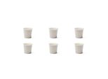 Excelsa Set Di 6 Tazze Da Espresso Moda In Porcellana Bianca 9 Cl Bianco