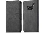 Imoshion Custodia Per Cellulare Per Nothing Phone (2A) Plus/Nothing Phone (2A) - Flip Cover Bookcase Flip - Nero
