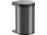 Cestino Hailo 3520071 Girevole Mono 20 Litri Nero