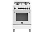 Bertazzoni La Germania Americana AMN664EBV/24 Cucina Cucina Freestanding Piano Cottura Elettrico A Gas Acciaio Inox, Bianco A
