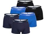 Boxer Da Uomo S.Oliver, Confezione Da 6 - Pantaloncini, Hipster, Cotone Elasticizzato Blu Xl