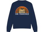 Star Trek - Felpa "San Francisco Trek"" Per Uomo/Donna Unisex TV12081 (L) (Blu Navy)"
