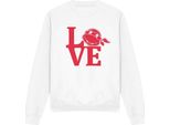 Teenage Mutant Ninja Turtles - Felpa "Love"" Per Bambini/Ragazzi Unisex - Valentinstag TV12643 (Xxl) (Weiß)"