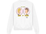 Beavis & Butthead - Felpa "Heads In Ovals"" Per Bambini/Ragazzi Unisex TV12582 (Xxl) (Weiß)"