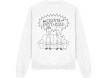 Beavis & Butthead - Felpa "Couch"" Per Bambini/Donne Unisex TV12579 (Xxl) (Weiß)"