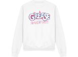 Grease - Felpa "Grease Is The Word"" Per Uomini/Donne Unisex TV13013 (S) (Bianco)"
