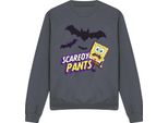 Spongebob Squarepants - Felpa "Scaredy Pants"" Per Uomo/Donna Unisex TV12597 (L) (Carbone)"