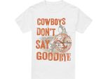 Yellowstone - Maglietta "Cowboys Don't Say Goodbye"" Per Bambini TV5706 (L) (Weiß)"