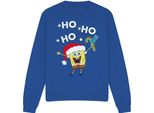 Spongebob Squarepants - "Ho Ho Ho Merry Christmas!"" Felpa Da Uomo/Donna Unisex TV12616 (Xxl) (Blu Reale)"