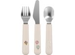 Mepal - Set Di 3 Posate Per Bambini Mio - Posate Per Bambini - Posate Per Bambini A Partire Da 12 Mesi - Include Coltello, Forchetta E Cucchiaio - Set Di 3 Pezzi - Sunshine & Rainbow