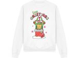 Teenage Mutant Ninja Turtles - Felpa "Green Greetings"" Per Bambini/Donne Unisex TV12624 (Xl) (Weiß)"