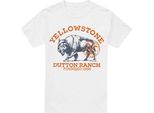 Yellowstone - Maglietta "Dutton Ranch"" Da Uomo TV5702 (S) (Bianco)"