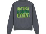 Spongebob Squarepants - Felpa "Haters Gonna Hate"" Per Uomo/Donna Unisex TV12780 (Xl) (Charcoal)"