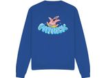 Spongebob Squarepants - Felpa "Happy Go Lucky"" Per Uomo/Donna Unisex TV12827 (L) (Blu Reale)"