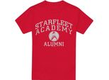 Star Trek - Maglietta "Alumni"" Da Uomo TV5947 (3XL) (Rosso)"