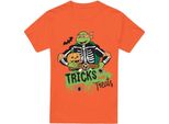 Teenage Mutant Ninja Turtles - Maglietta "Turtle Tricks"" Da Uomo TV6415 (L) (Arancione)"