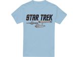 Star Trek - Maglietta "Enterprise"" Da Uomo TV13543 (M) (Azzurro)"