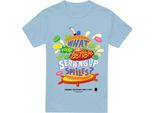 Spongebob Squarepants - Maglietta "Serving Up Smiles"" Per Uomo TV6441 (S) (Azzurro)"