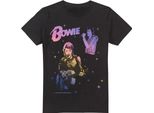 David Bowie - T-Shirt Da Uomo TV13398 (S) (Nero)