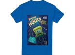 Spongebob Squarepants - Maglietta " The Hooks"" Da Uomo TV6612 (3XL) (Blu Reale)"