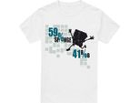 Spongebob Squarepants - Maglietta "59% Sponge 41% Bob"" Da Uomo TV6604 (S) (Bianco)"