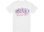 Grease - Maglietta "Grease Is The Word"" Da Uomo TV6894 (4XL) (Bianco)"