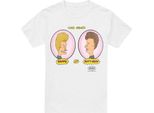 Beavis & Butthead - Maglietta "Heads In Ovals"" Da Uomo TV6300 (Xl) (Bianco)"