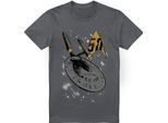 Star Trek - Maglietta "Enterprise Dash"" Da Uomo TV13735 (4XL) (Carbone)"
