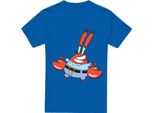 Spongebob Squarepants - Maglietta "Mr Krabby"" Da Uomo TV6661 (Xl) (Blu Reale)"
