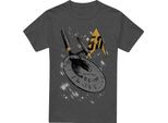 Star Trek - Maglietta "Enterprise Dash"" Per Uomo/Donna Unisex TV17653 (S) (Charcoal)"
