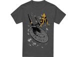 Star Trek - Maglietta "Enterprise Dash"" Per Uomo/Donna Unisex TV17653 (L) (Charcoal)"