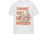 Yellowstone - Maglietta "Cowboys Don't Say Goodbye"" Per Bambini/Donne Unisex TV16976 (L) (Weiß)"