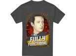 Star Trek - Maglietta "Fully Functional"" Per Uomo/Donna Unisex TV17684 (M) (Antracite)"