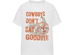 Yellowstone - Maglietta "Cowboys Don't Say Goodbye"" Per Bambini/Donne Unisex TV16976 (Xl) (Weiß)"