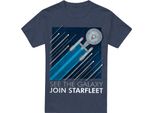 Star Trek - Maglietta "Reclutamento Della Flotta Stellare"" Per Bambini/Ragazzi Unisex TV17687 (S) (Marineblau)"