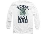 Star Wars - Maglietta "Yoda Best Dad"" Per Uomo/Donna Unisex - Festa Del Papà TV14643 (S) (Bianco)"