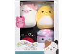 Squishmallows Peluche Morbidi Micromallows – Maui, Trudy, Caedyn, Minya, Confezione Da 4
