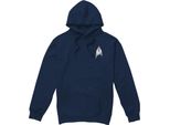 Star Trek: Discovery - Felpa Con Cappuccio "Sciences"" Da Uomo TV8216 (L) (Navy)"