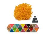 Materiale Di Riempimento In Carta Gialla 1 Kg - Materiale Di Imballaggio Biodegradabile, Ideale Come Riempimento Decorativo Per Scatole E Cesti Regalo