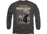 Star Wars: The Mandalorian - Maglietta "Legend Continues"" Per Uomo/Donna Unisex TV14258 (L) (Charcoal)"