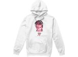 David Bowie - Felpa Con Cappuccio "Aladdin Sane '75"" Da Uomo TV7348 (Xl) (Bianco)"